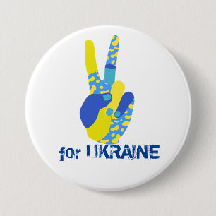 I stand with Ukraine !!! I support Ukraine 7.5 Cm Round Badge