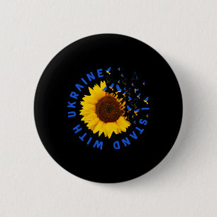 I Stand With Ukraine Jewish Pray For Ukraine Suppo 6 Cm Round Badge