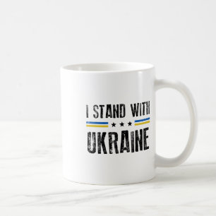 I Stand With Ukraine Lines Ukrainian Support Men W Coffee Mug
