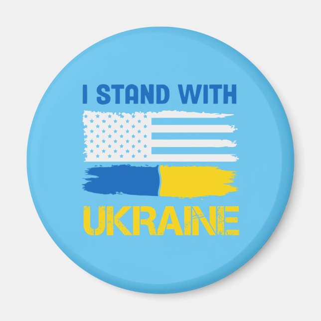 I Stand With Ukraine Magnet (Front)