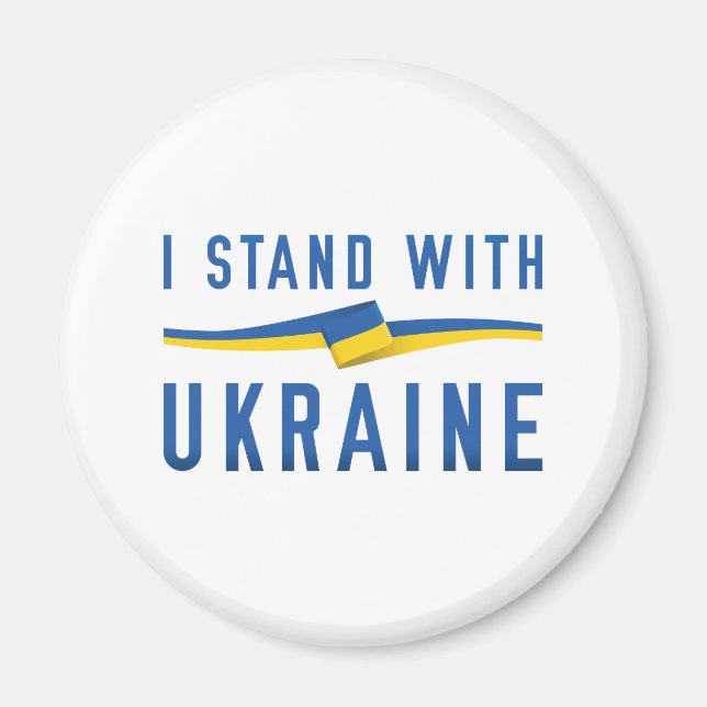 I Stand With Ukraine Magnet (Front)