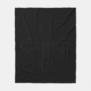 I Stand With Ukraine Military Armed Forces Ukraini Fleece Blanket