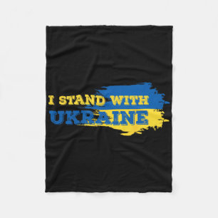 I Stand With Ukraine Patriot 1 Fleece Blanket