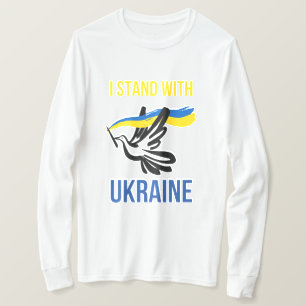 I Stand With Ukraine – Peace Dove Design T-Shirt