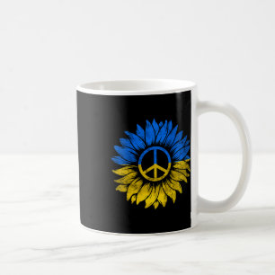 I Stand With Ukraine Peace Sunflower Ukraine Suppo Coffee Mug