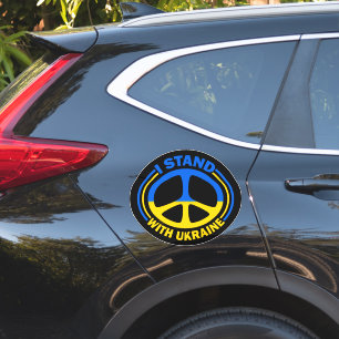 I Stand With Ukraine Peace Symbol