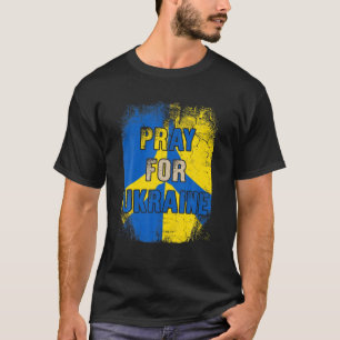 I Stand With Ukraine Pray For Ukraine Grunge Ukrai T-Shirt