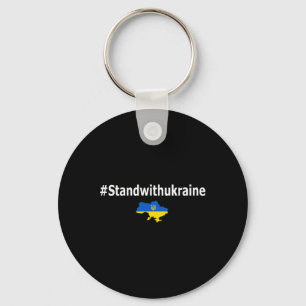 I Stand With Ukraine Shirt Hashtag Standwithukrain Key Ring