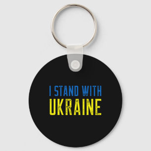 I Stand With Ukraine Shirt Support And Pray For Uk Key Ring