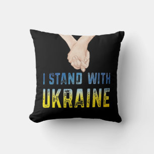 I Stand With Ukraine Shirt Support Ukraine Flag Cushion
