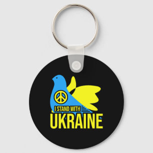 I Stand With Ukraine Shirt Ukraine Flag Volodymyr Key Ring