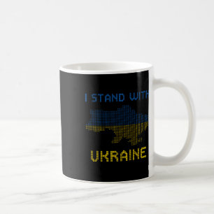 I Stand With Ukraine Shirt Ukraine Map Ukraine Fla Coffee Mug