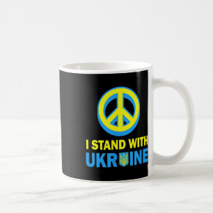 I Stand With Ukraine Shirt Ukrainian Flag No War I Coffee Mug