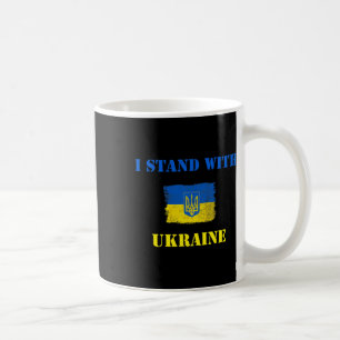 I Stand With Ukraine Shirt Ukrainian Flag Support Coffee Mug