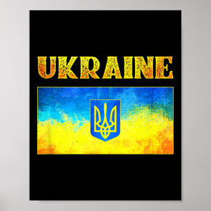 I Stand With Ukraine Shirt Ukrainian Flag Ukraine Poster