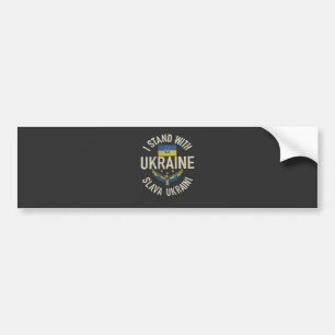 I Stand with Ukraine Slava Ukraini  Bumper Sticker
