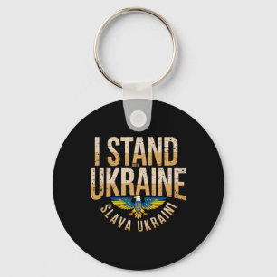 I Stand With Ukraine Slava Ukraini Glory To Ukrain Key Ring