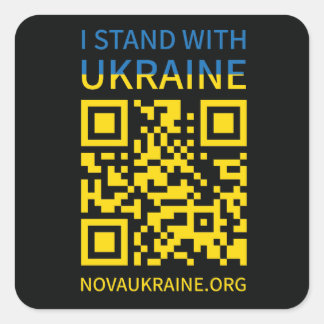 I Stand with Ukraine Stickers
