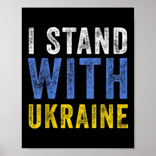 I Stand With Ukraine _ Stop Putin Stop War Support Poster
