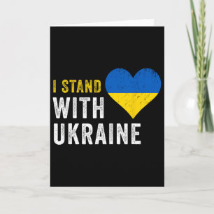 I Stand With Ukraine Stop Putin Stop War Support U Card