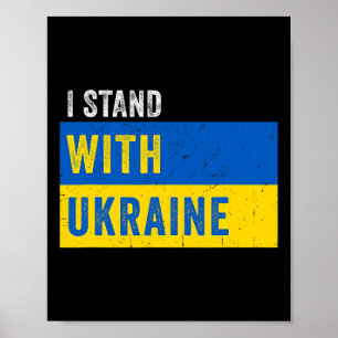 I Stand With Ukraine Stop Putin Stop War Support U Poster