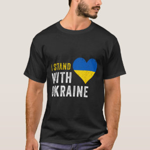 I Stand With Ukraine Stop Putin Stop War Support U T-Shirt