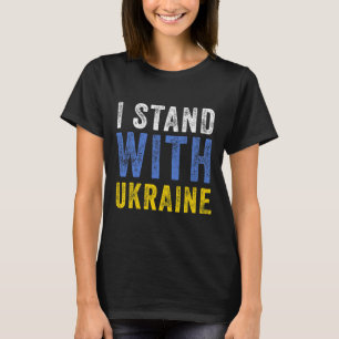 I Stand With Ukraine Stop Putin Stop War Support U T-Shirt