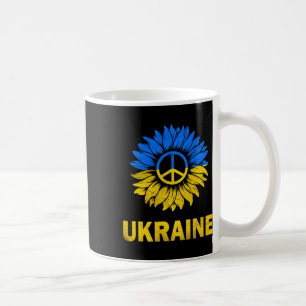 I Stand With Ukraine Sunflower Flag Ukraine Suppor Coffee Mug