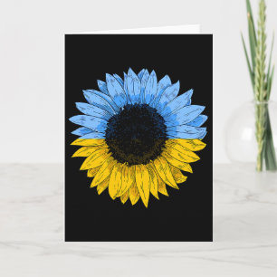 I Stand With Ukraine Sunflower Ukraine Card