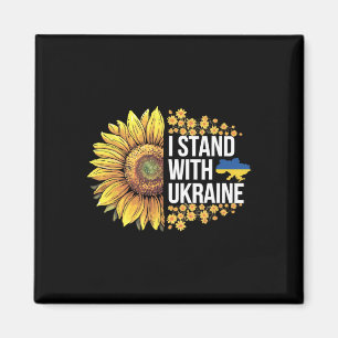 I Stand With Ukraine Sunflower Ukraine Peace Men W Magnet