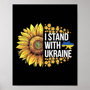 I Stand With Ukraine Sunflower Ukraine Peace Men W Poster