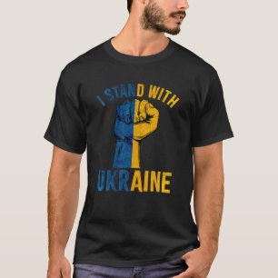 I Stand With Ukraine Sup Port UKRAINE Ukrainian Am T-Shirt