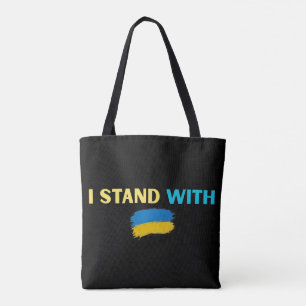 I Stand with Ukraine – Support & Solidarity Design Tote Bag