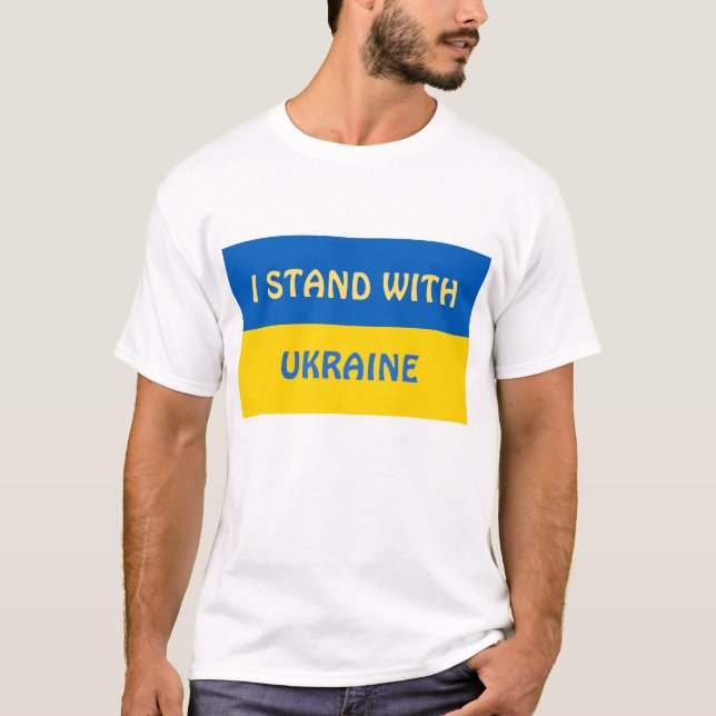 I Stand with Ukraine | Support  T-Shirt (Front)