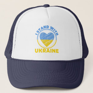 I STAND WITH UKRAINE - SUPPORT TRUCKER HAT