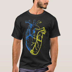 I Stand With Ukraine Support Ukraine Heart Ukraini T-Shirt