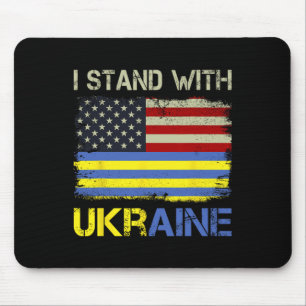 I Stand With Ukraine Support Ukraine Mouse Mat