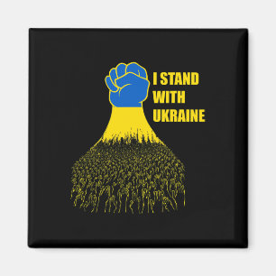 I Stand With Ukraine - Support Ukraine - Pray For Magnet