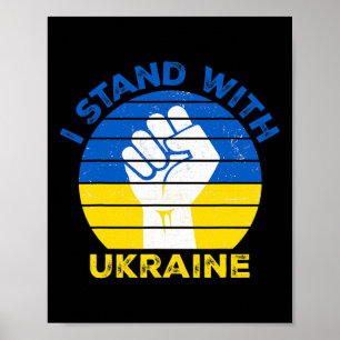 I Stand With Ukraine - Support Ukraine - Pray For  Poster
