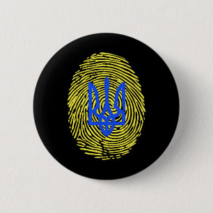 I Stand With Ukraine - Support Ukraine Ukrainian F 6 Cm Round Badge