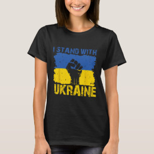 I Stand With Ukraine - Support Ukraine Ukrainian F T-Shirt