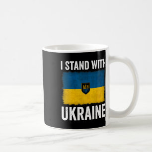 I Stand With Ukraine Support Ukraine Ukrainian Fla Coffee Mug