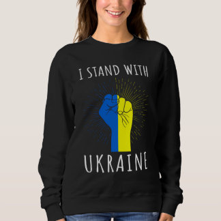 I Stand with Ukraine Support Ukraine Women's Sweatshirt
