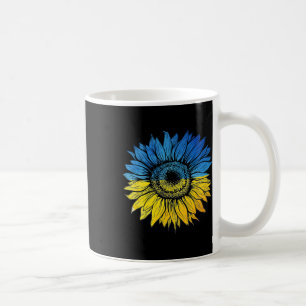 I Stand With Ukraine Support Ukrainian Sunflower U Coffee Mug