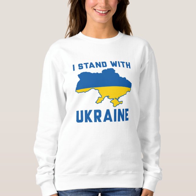 I Stand With Ukraine Sweatshirt (Front)
