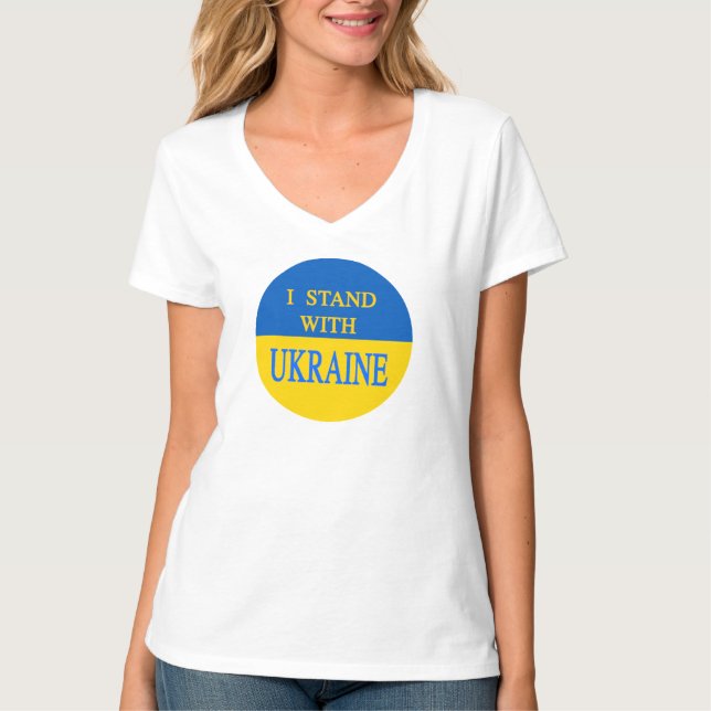 I stand with Ukraine T-Shirt (Front)