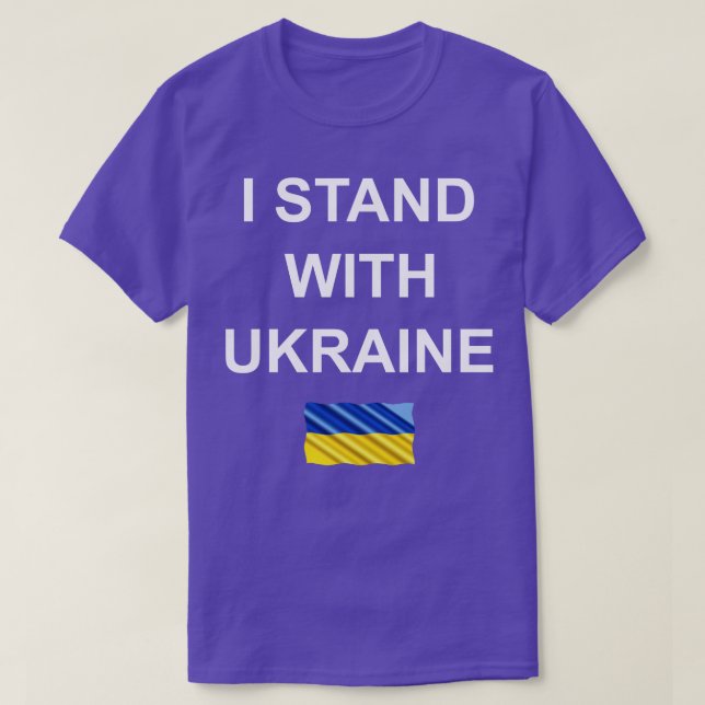 I Stand with Ukraine T-Shirt (Design Front)