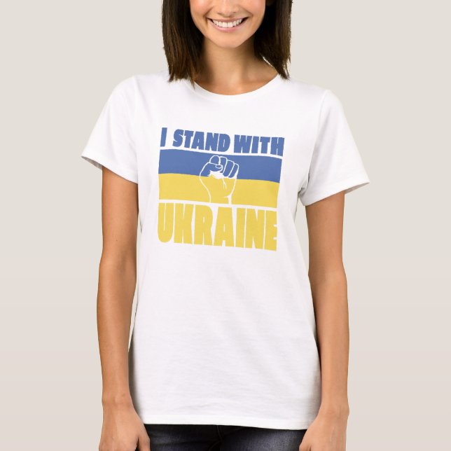 I Stand With Ukraine T-Shirt (Front)