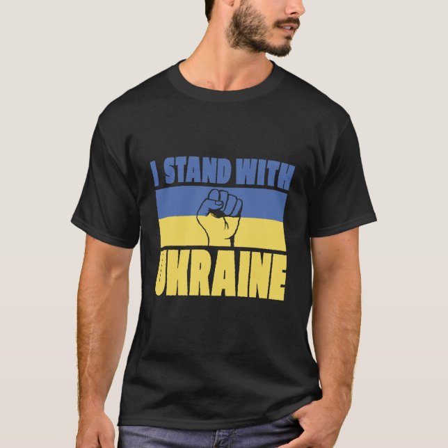 I Stand With Ukraine T-Shirt (Front)