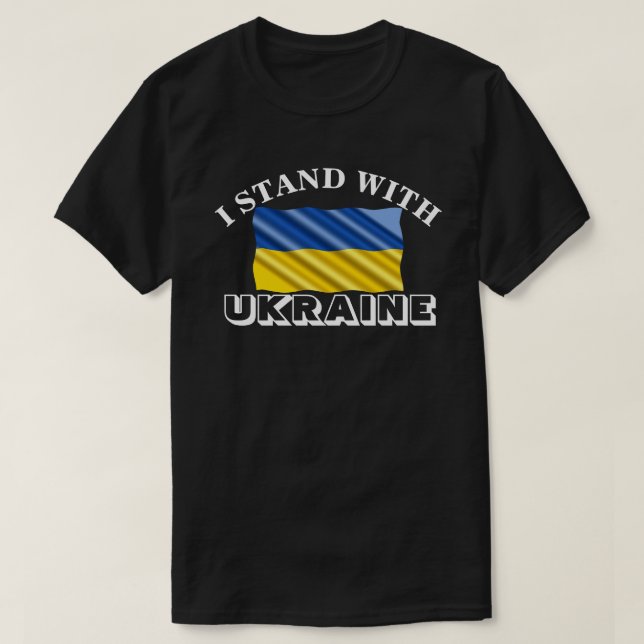 I STAND WITH UKRAINE T-Shirt (Design Front)